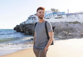 Elève sur la plage