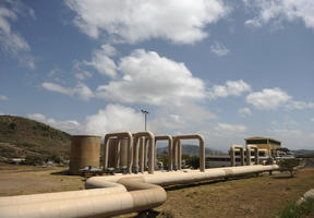 L'usine géothermique d'Olkaria dans le centre du Kenya