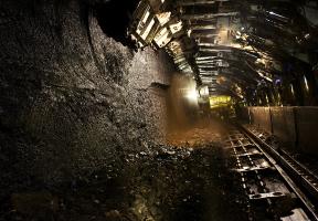 Galerie souterraine de charbon