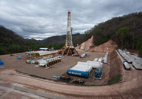 Hydrocarbons can be located thousands of kilometers underground. Here, gas is produced from a depth of 6,000 meters under the Andes in Incahausi, Bolivia.