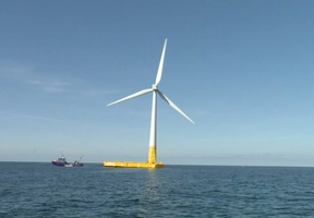 A Floating Wind Turbine Off the French Coast