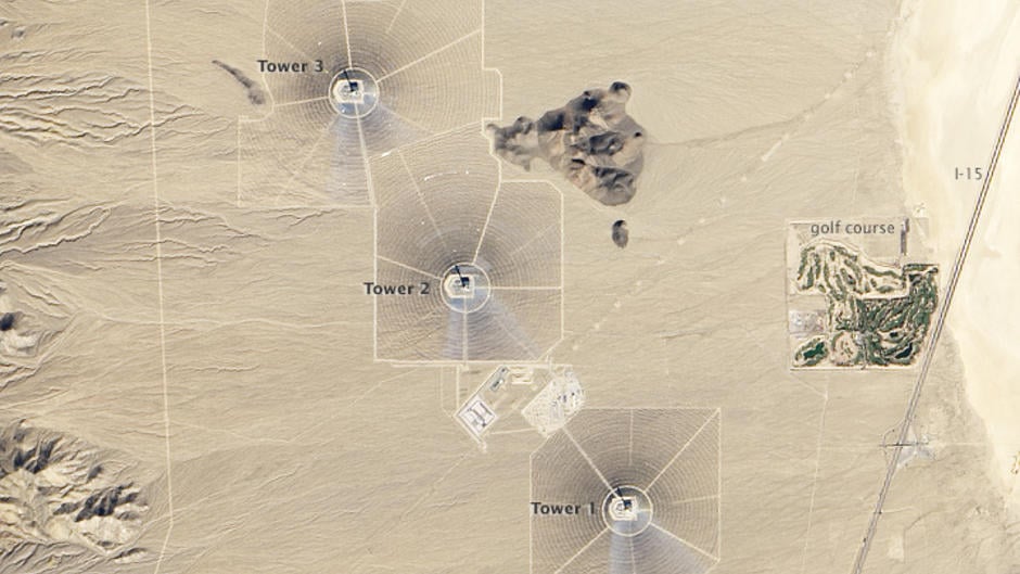 The Ivanpah Facility from Sky