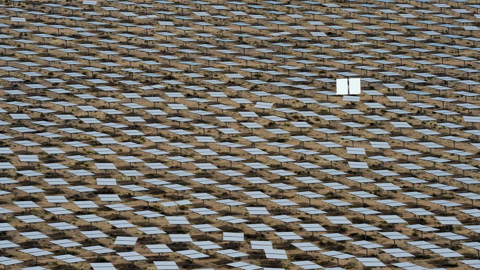 Parc Ivanpah vu du ciel