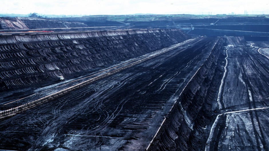 La mine de Morwell, dans l'Etat de Victoria, en Australie, en est à son quatrième niveau d'excavation.