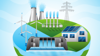Illustration des énergies renouvelables