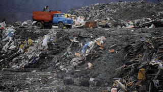 Décharge de déchets près de Sotchi en Russie