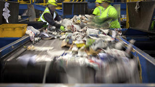 Chaîne industrielle de recyclage des déchets