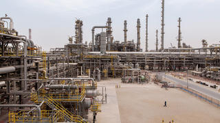 Unité de production d'hydrogène par vaporeformage à la raffinerie de Jubail en Arabie saoudite