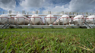 Oil storage tanks in Ho Chi Minh City, Vietnam
