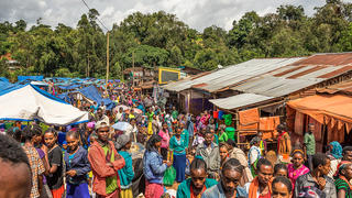 Un marché à Jimma en Ethiopie 