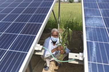 Panneaux photovoltaïques transition énergétique Inde