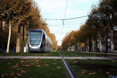 Electricity is used in a wide variety of areas including industry, housing and transportation, such as here for a tram in the city of Toulouse.