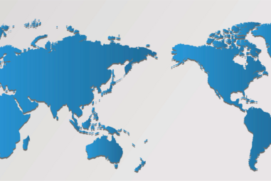 La carte du monde illustrant les deux super-puissances mondiales : les Etats-Unis et la Chine